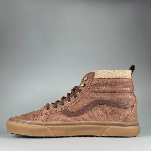 VANS Sk8 Hi MTE-1 Men's Size 11 Brown Leather Outdoor Hiking Sneakers Casual EUC - Picture 7 of 9